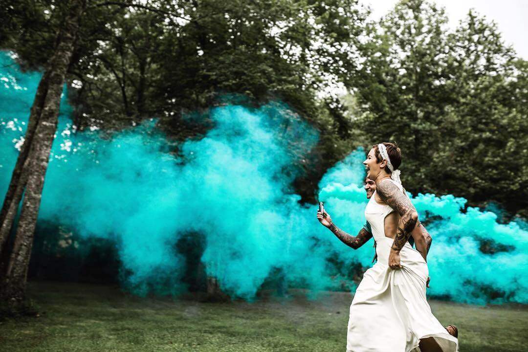 Green Smoke Bomb