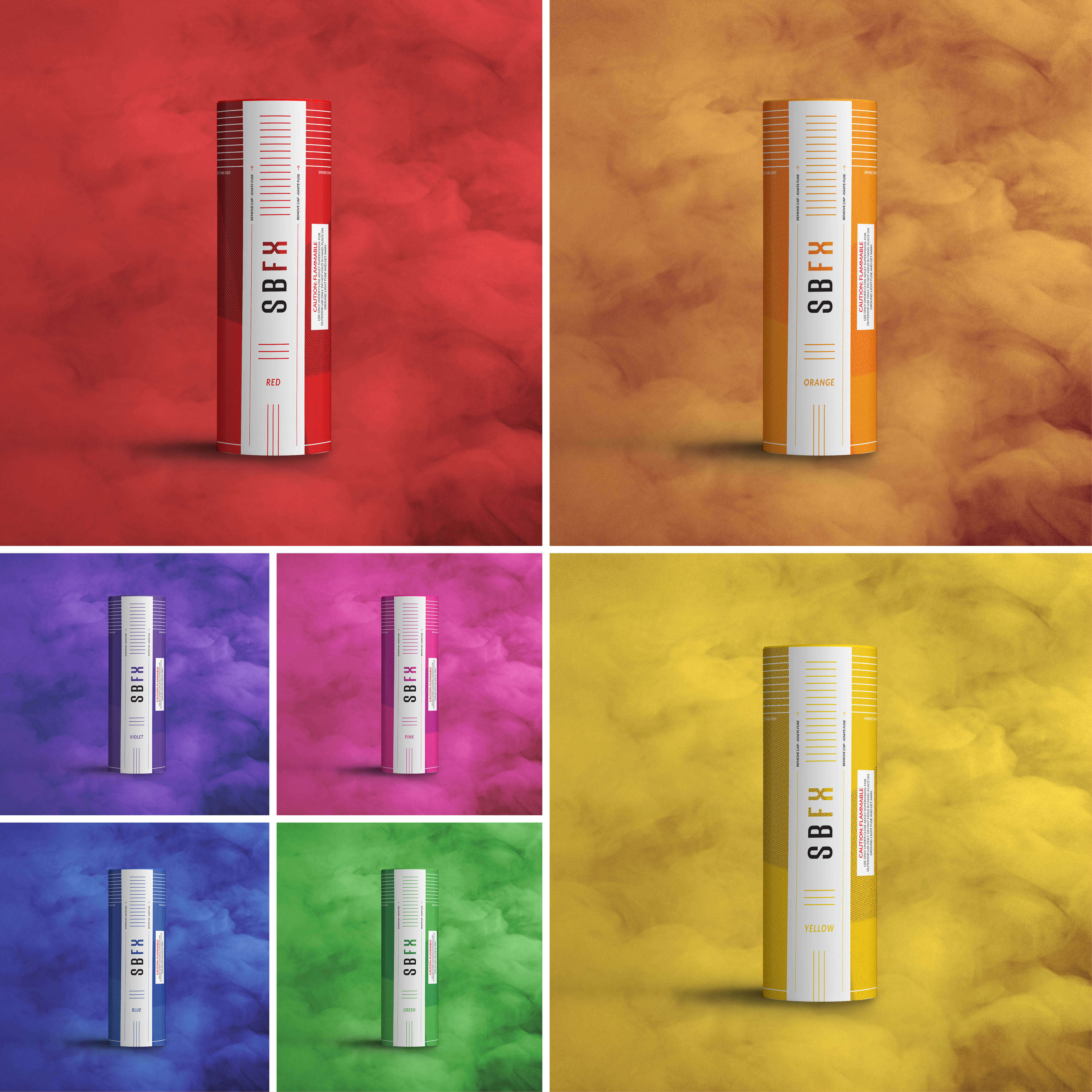Rainbow Smoke Bombs
