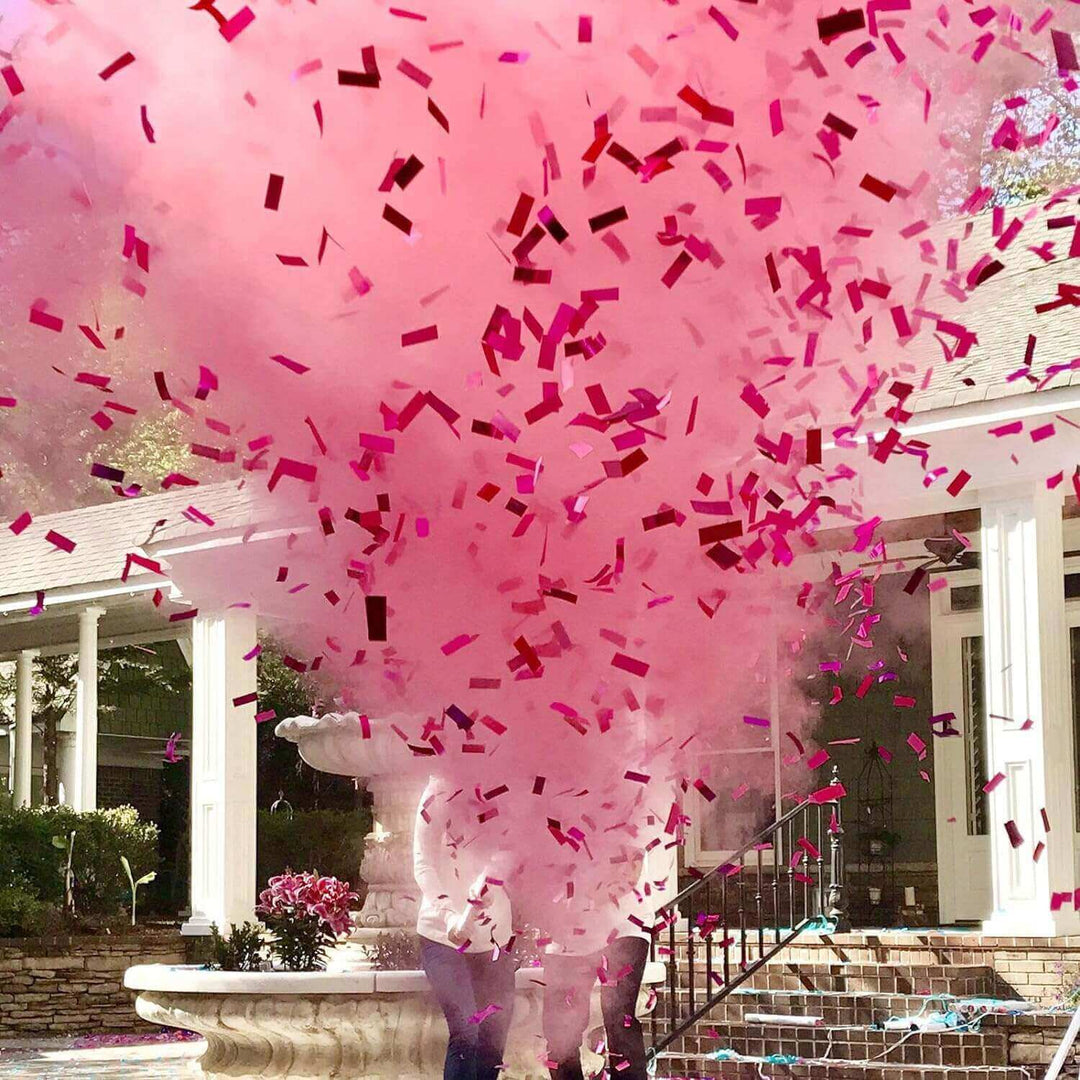 Pink 4-Pack: Gender Reveal Confetti Popper
