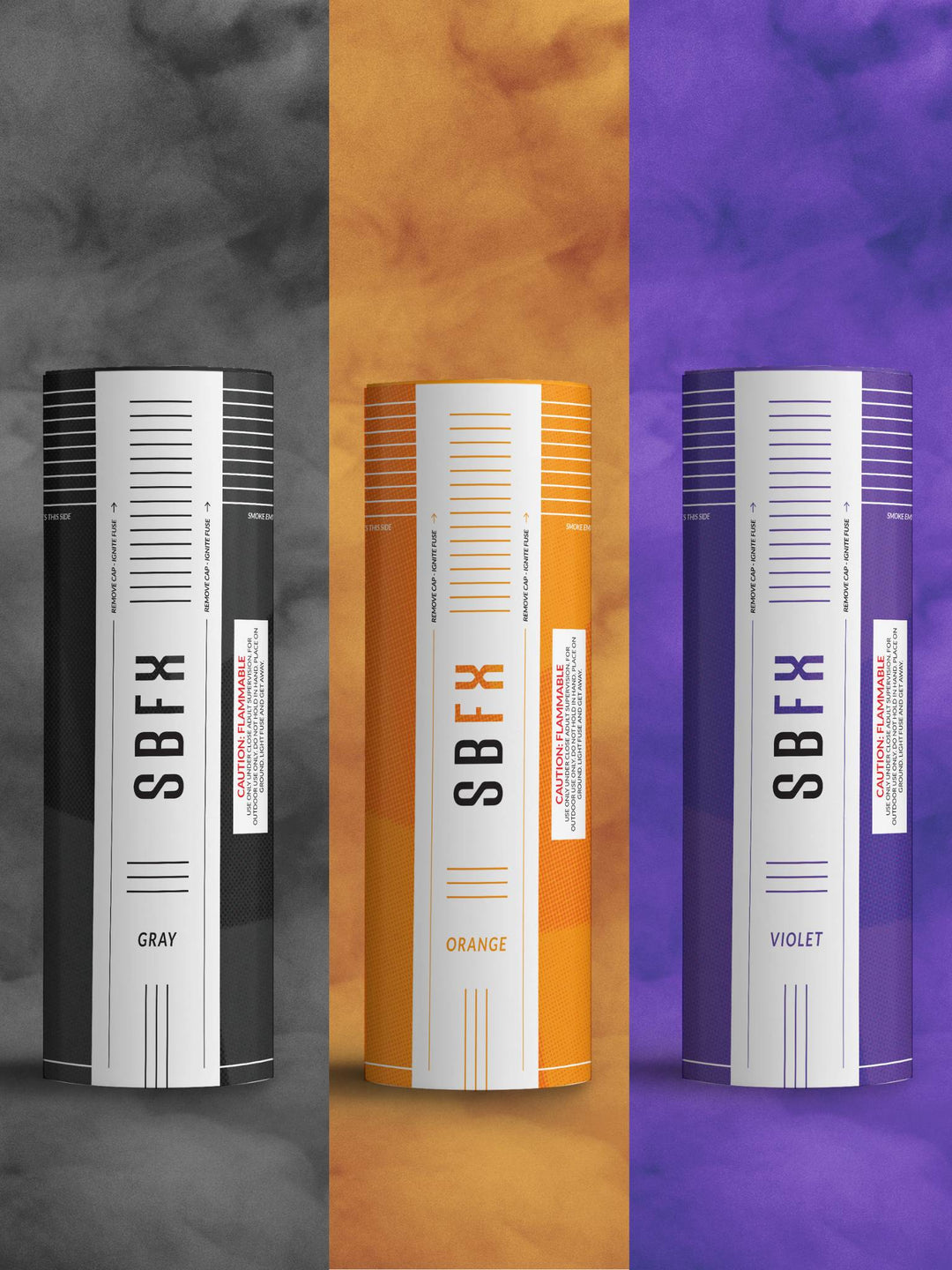 Spooky Pack - Halloween Smoke Bombs (Black, Orange, Purple)