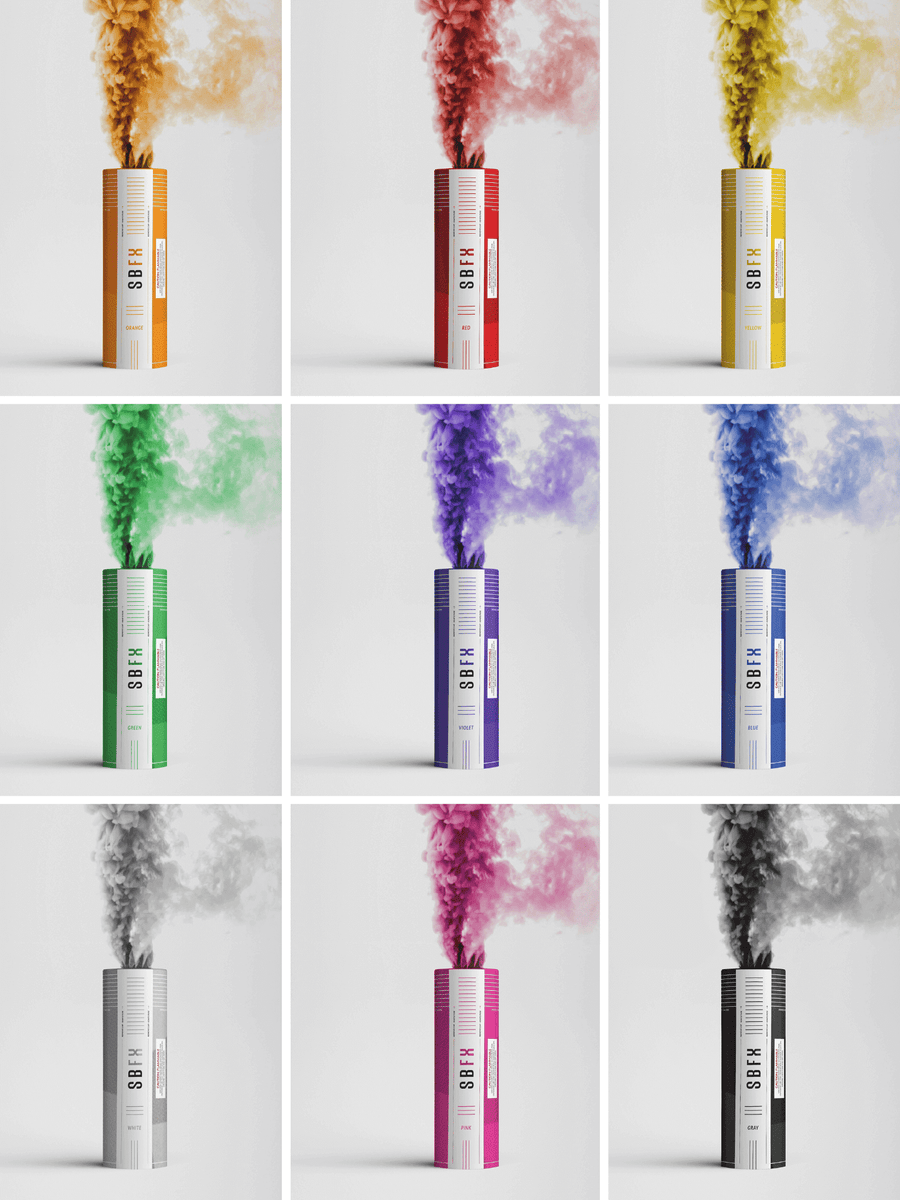 Shutter Bombs - Smoke Bombs for Photographers - Colored Smoke Bombs