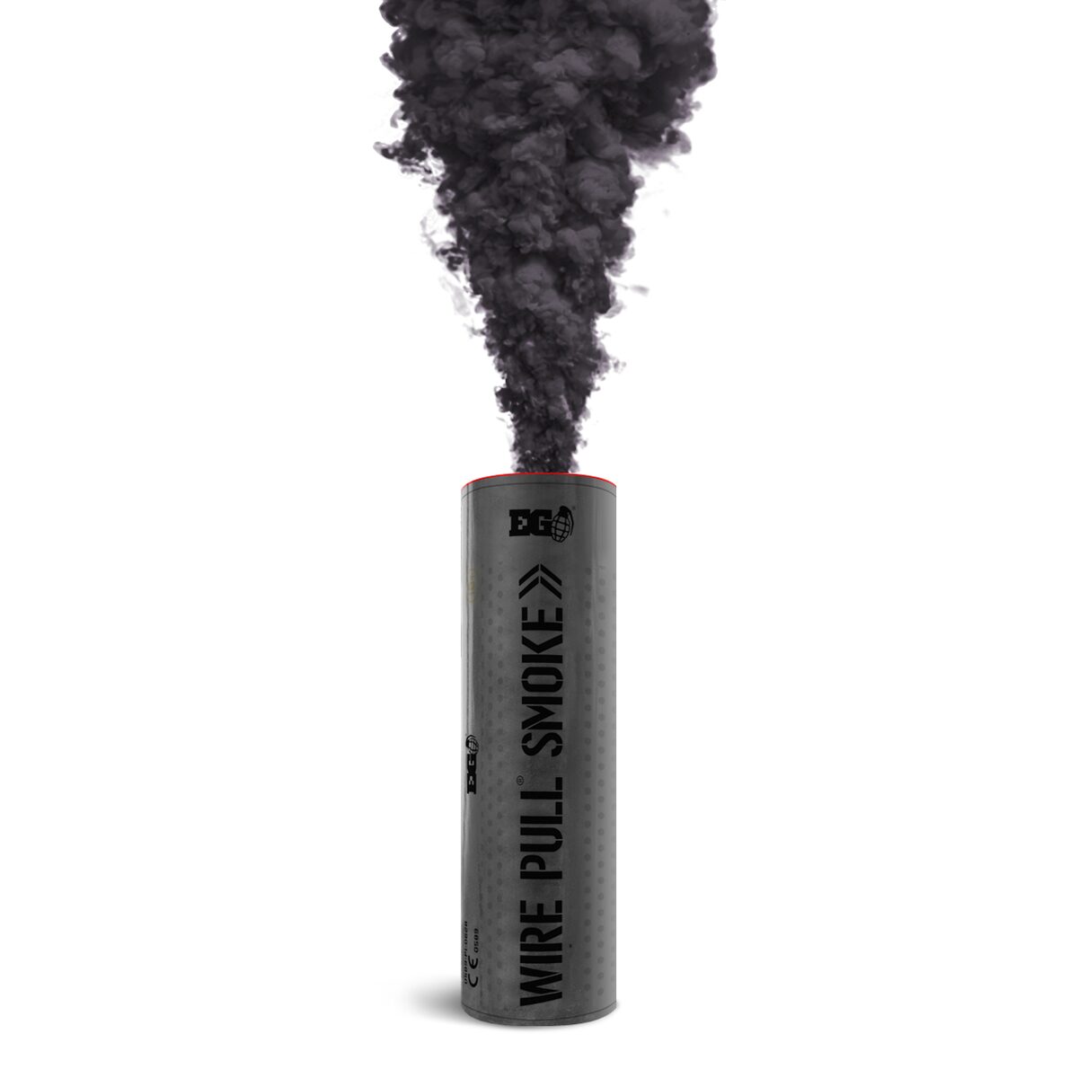 Black WP40 smoke grenade for photography