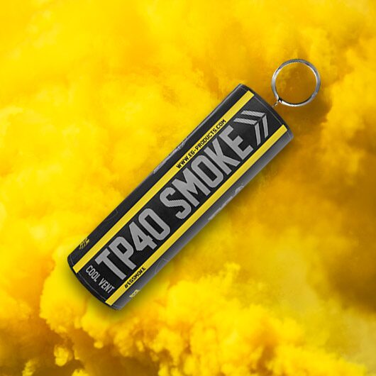 Yellow TP40 Top Pull Smoke Grenade - 60 Second Colored Smoke Bomb