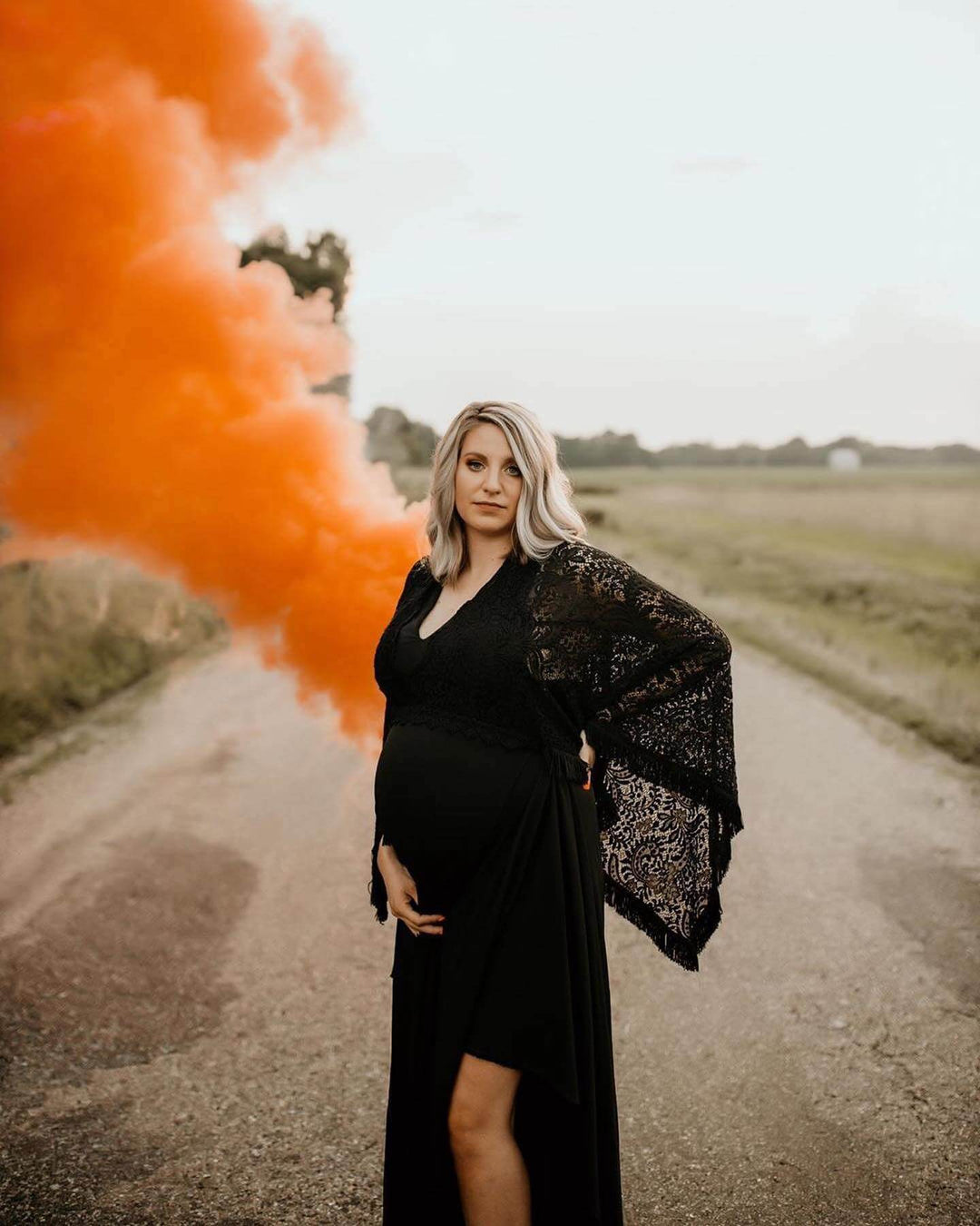 Orange Smoke Bombs - Colorful Smoke Sticks for Photography