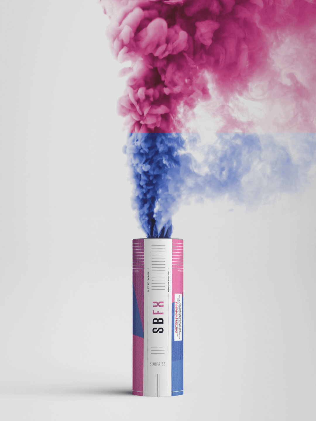 Pink smoke bombs