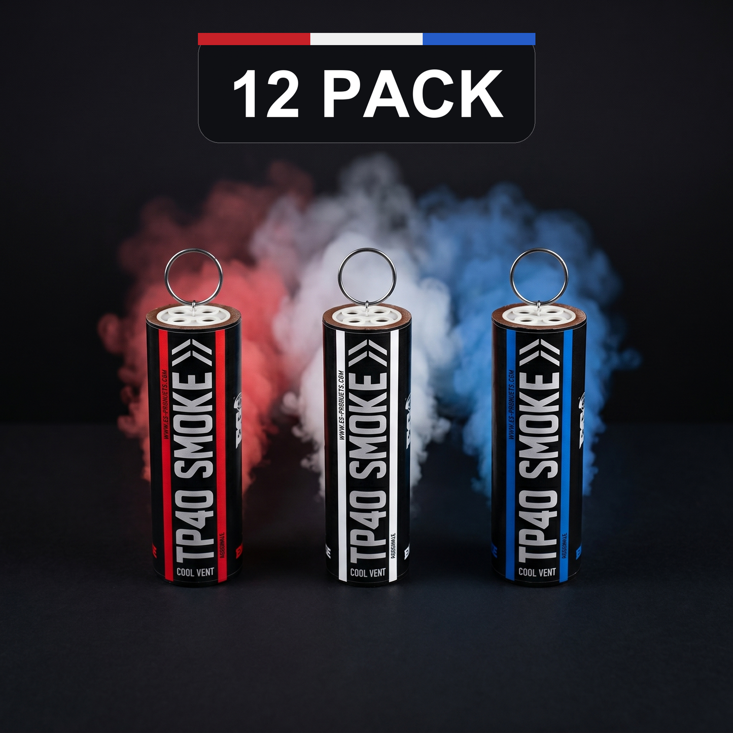 Shutter Bombs — TP40 12pack — 1 of each color hero + count badge