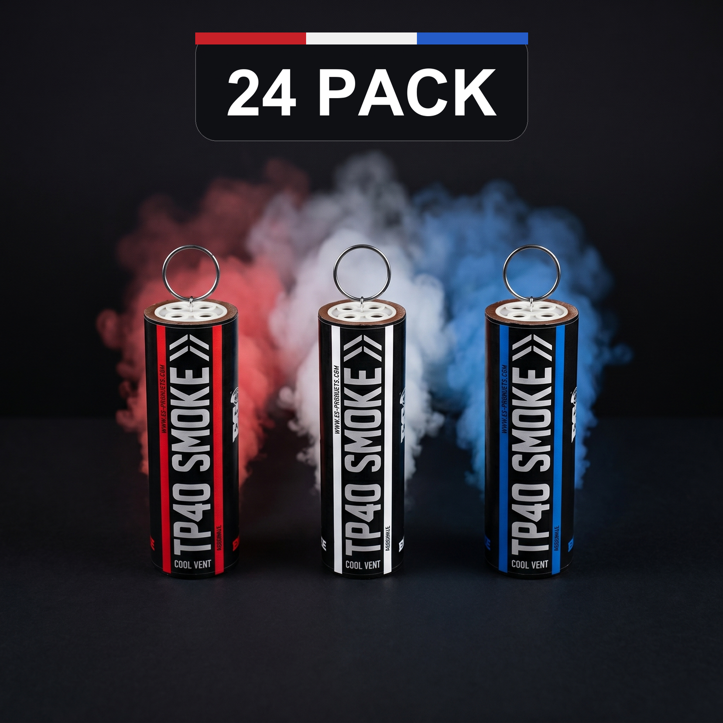 Shutter Bombs — TP40 24pack — 1 of each color hero + count badge