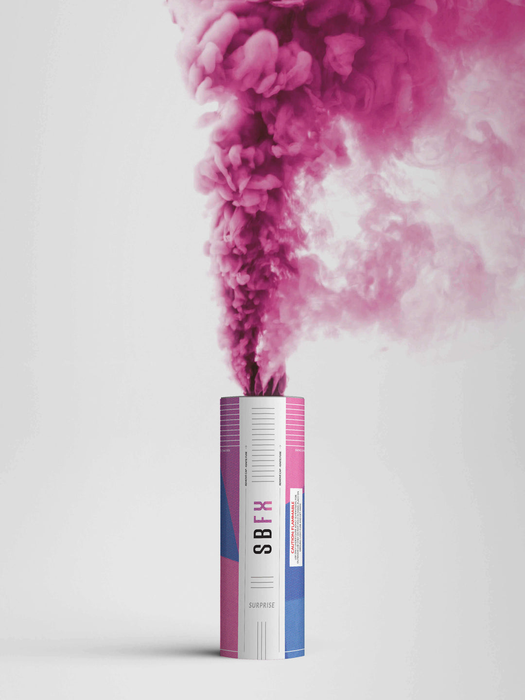 pink gender reveal smoke