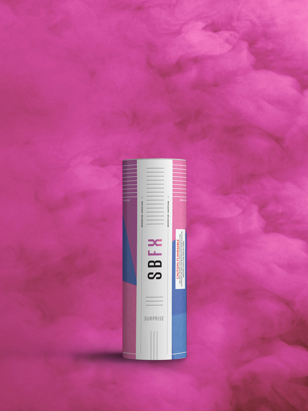 Pink Handheld Gender Reveal Smoke Bomb