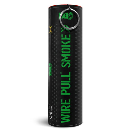 Green WP40 Wire Pull Smoke Grenade - 90 Second Colored Smoke Bomb