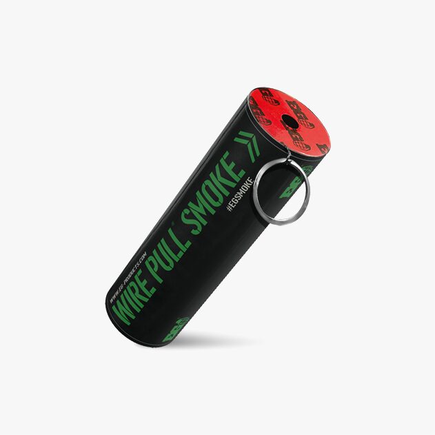 Green WP40 Wire Pull Smoke Grenade - 90 Second Colored Smoke Bomb