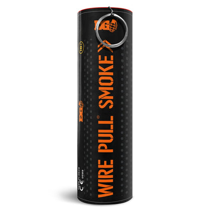 Orange WP40 Wire Pull Smoke Grenade - 90 Second Colored Smoke Bomb