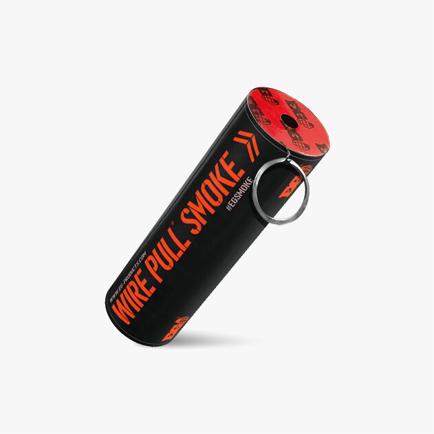 Orange WP40 Wire Pull Smoke Grenade - 90 Second Colored Smoke Bomb