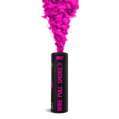 Pink WP40 Wire Pull Smoke Grenade - 90 Second Colored Smoke Bomb