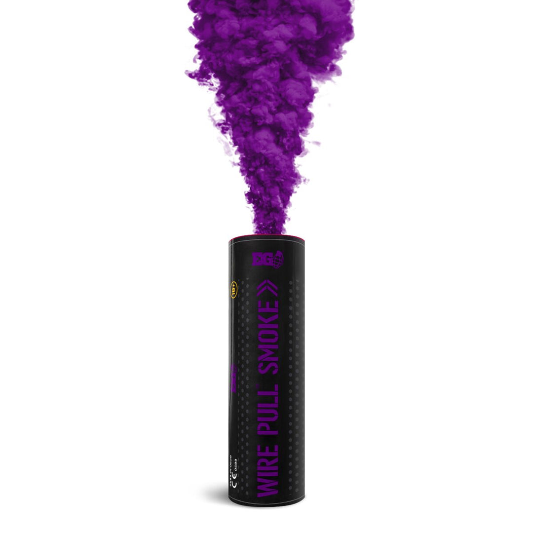 Purple WP40 Wire Pull Smoke Grenade - 90 Second Colored Smoke Bomb