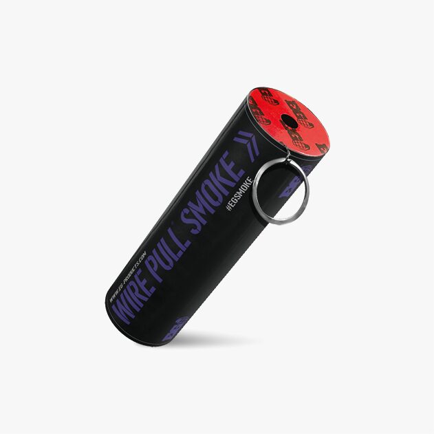 Purple WP40 Wire Pull Smoke Grenade - 90 Second Colored Smoke Bomb