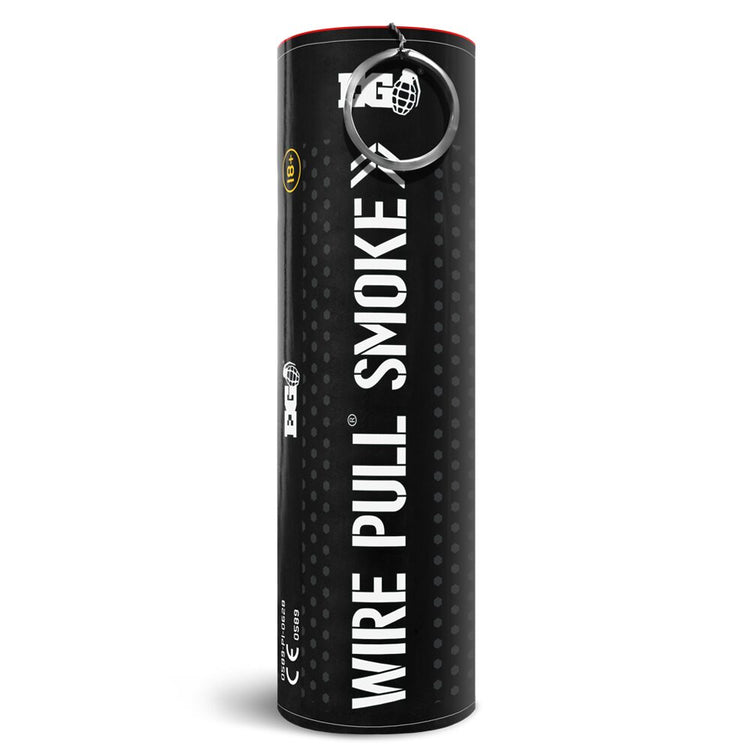 White WP40 Wire Pull Smoke Grenade - 90 Second Colored Smoke Bomb