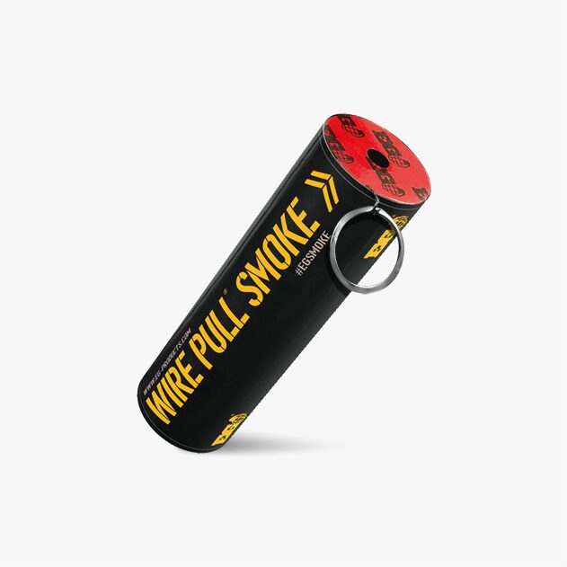 Yellow WP40 Wire Pull Smoke Grenade - 90 Second Colored Smoke Bomb