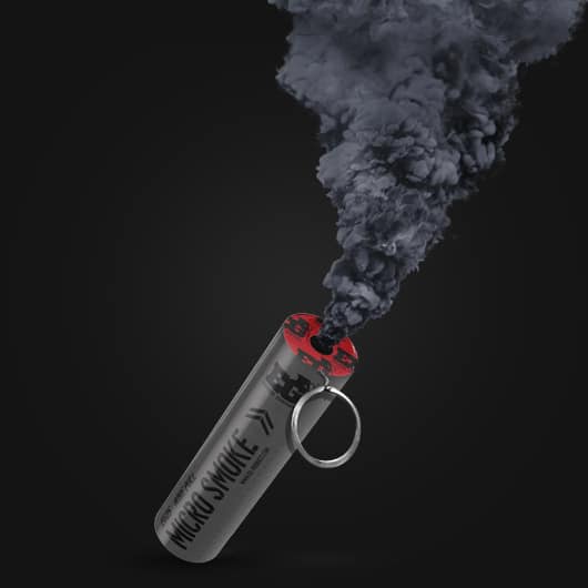 EG25 Wire Pull Micro Smoke Grenade - Black