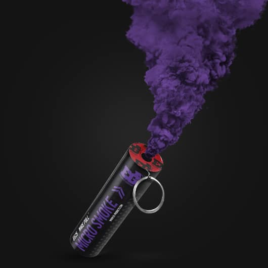 EG25 Wire Pull Micro Smoke Grenade - Purple