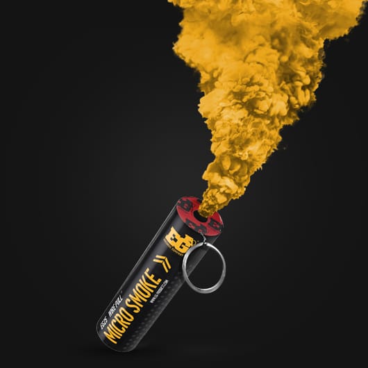 EG25 Wire Pull Micro Smoke Grenade - Yellow